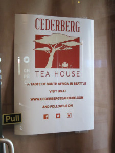 Cederberg Tea sign