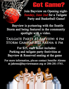 Seattle Storm Tailgate