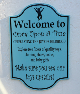 Once Upon a Time info sign